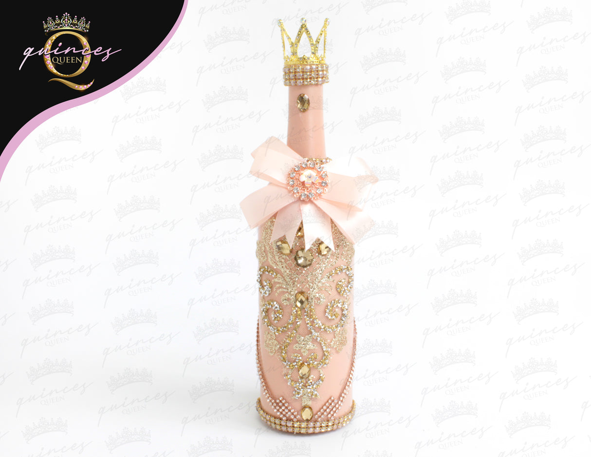 Custom CHampagne Bottle & 2 Glasses