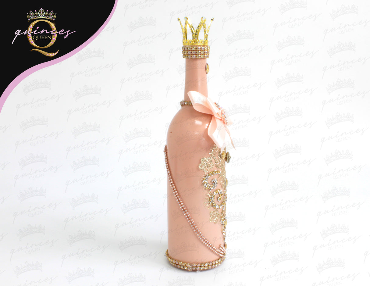 Custom CHampagne Bottle & 2 Glasses