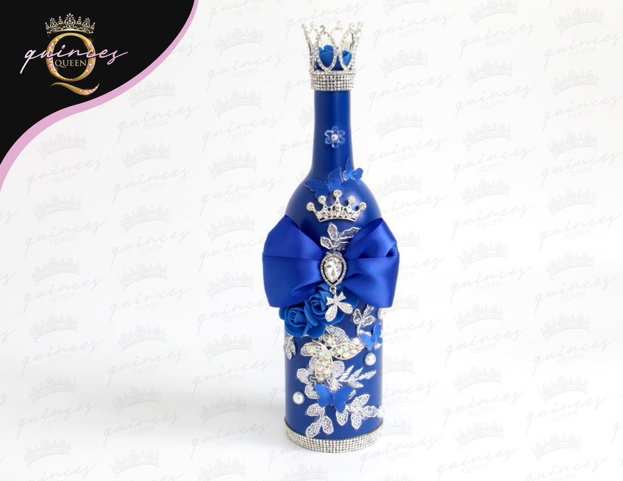 Custom CHampagne Bottle & 2 Glasses