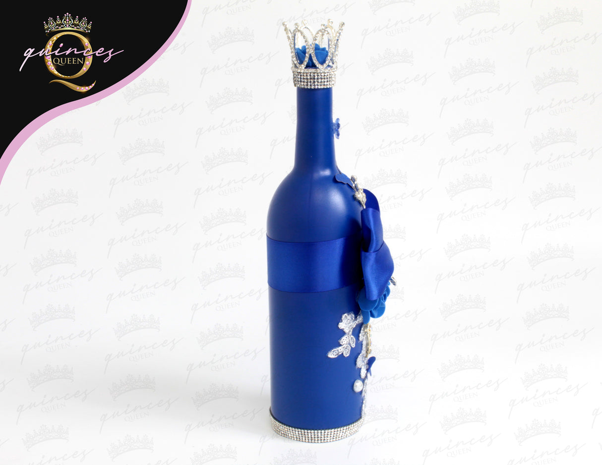 Custom CHampagne Bottle & 2 Glasses