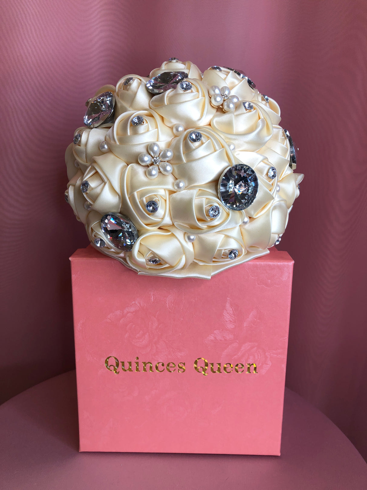 Ivory Silk Flowers Bouquet