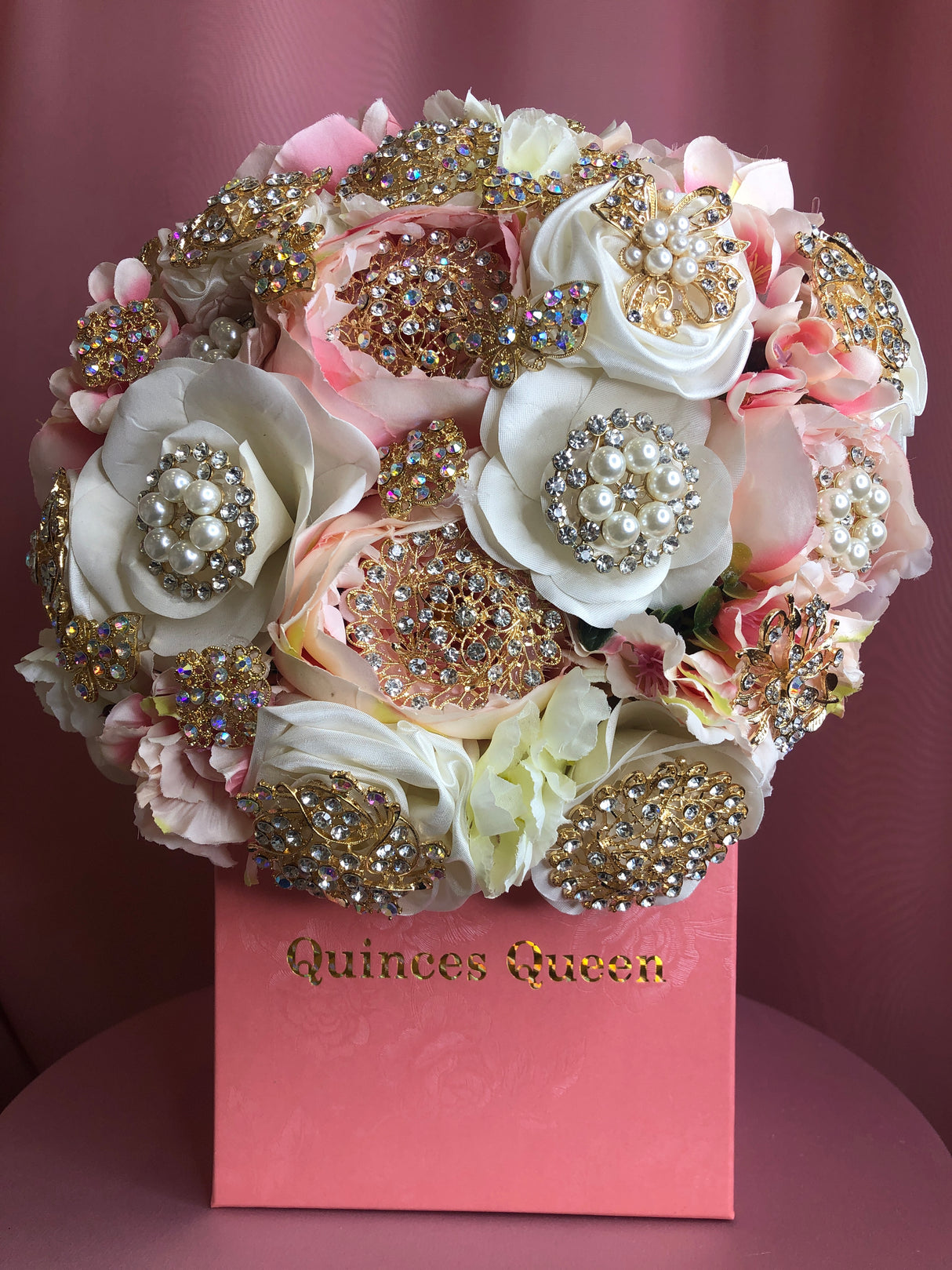 Pink and White Flowers Bouquet
