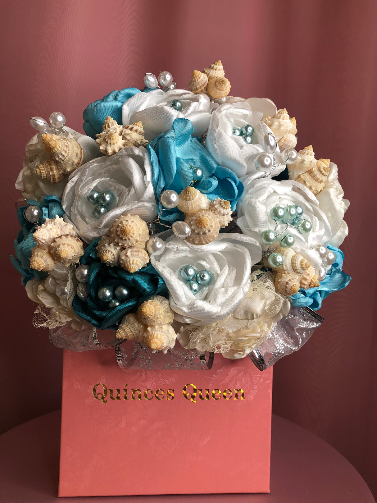 Blue Mermaid w/ Seashells Bouquet