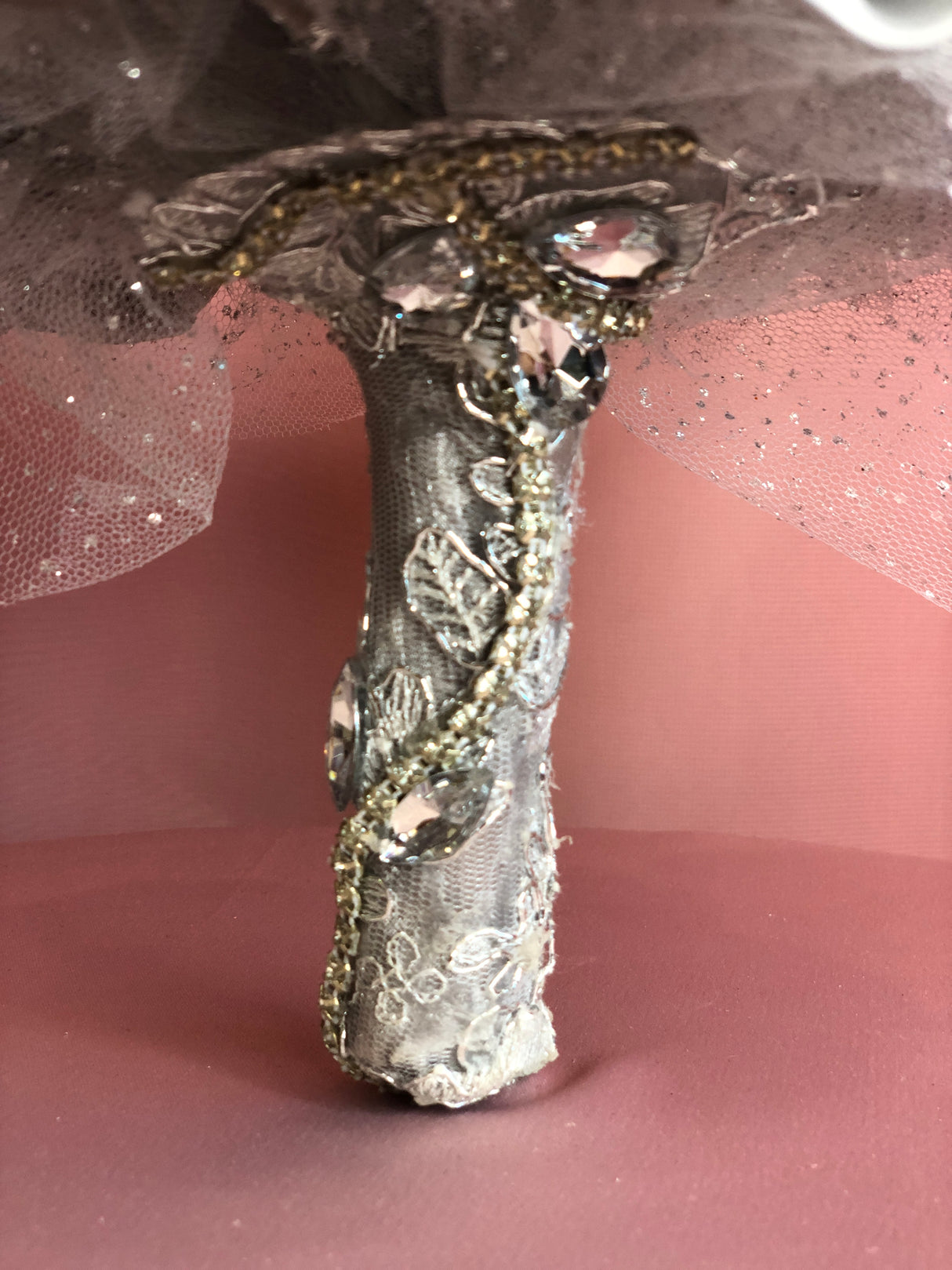 Zirconia Silver w/ Pearls Bouquet